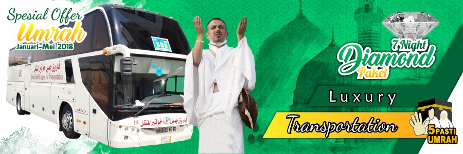 Paket Umroh Diamond Januari Februari Maret April Mei 2018 Al-Madinah Land Arrangement Transport Mekah Saudi