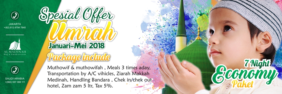 Paket Umroh Silver Januari Februari Maret April Mei 2018 Al-Madinah Land Arrangement Baitullah Mekah